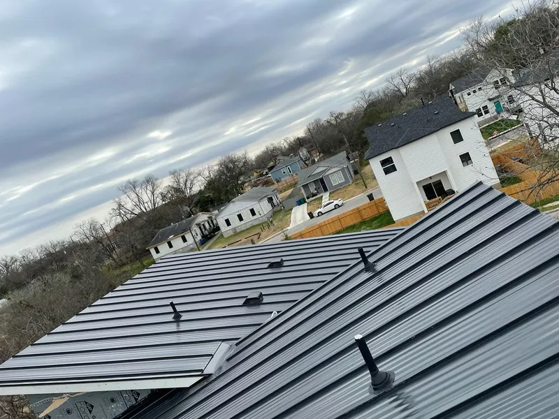 Standing seam metal roof panels with vents for Skylight Repair in Pratt